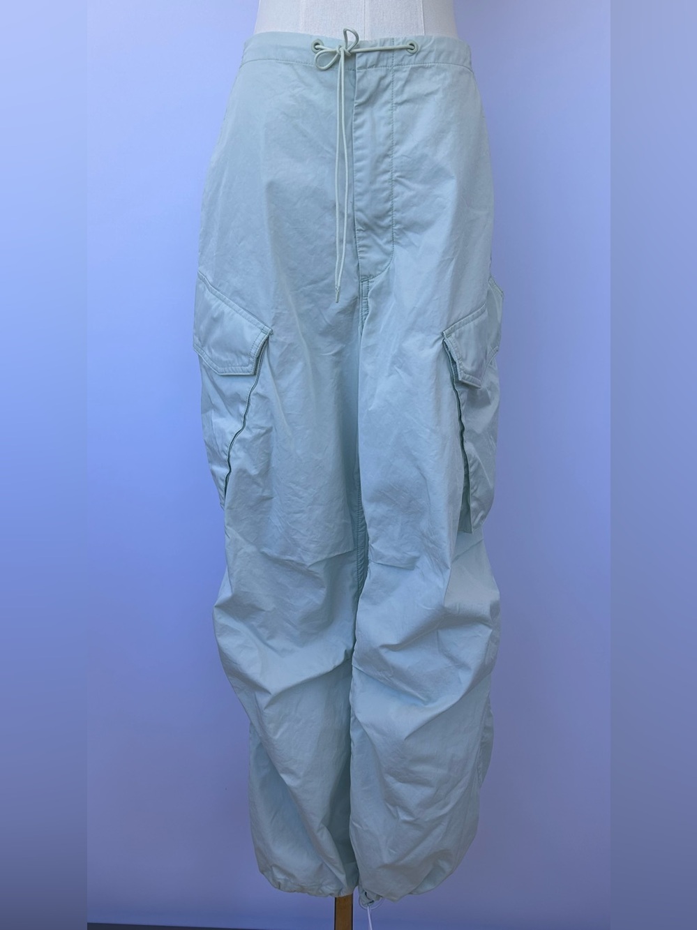Agolde Pale Blue Cargo Jogger Pants